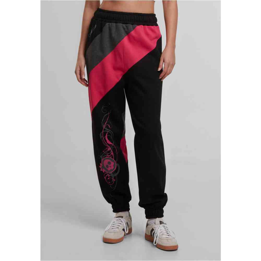 Dangerous DNGRS - Skull Ladies jogging pants - Black/Pink